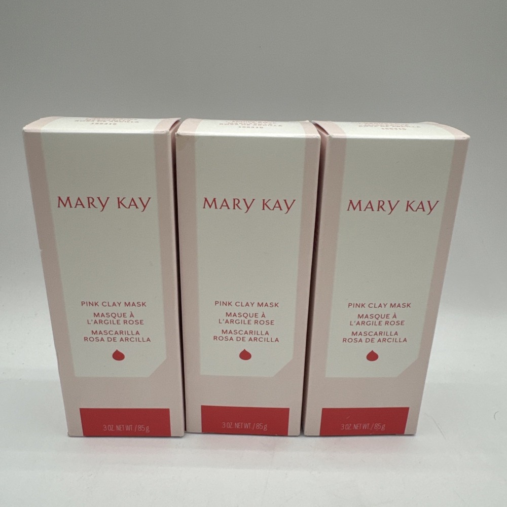 3x Mary Kay Cleansing Pink Clay Mask Limited Special Edition 3oz NEW in Box